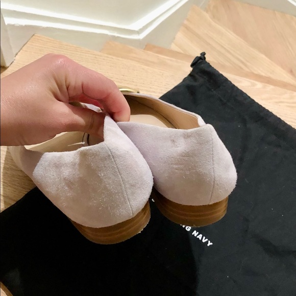 SOMETHING NAVY | S/N | 6.5 | Lavender | Purple | Flats | Gold Buckle | Suede - Picture 4 of 5